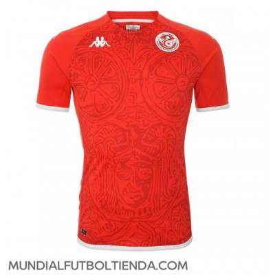 Camiseta Túnez Primera Equipación Replica Mundial 2022 mangas cortas